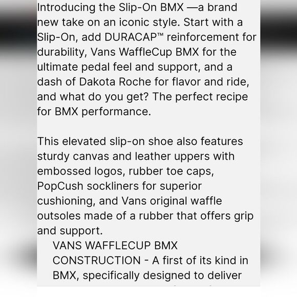 Vans Pop Cush Professional BMX Slip-On Shoes main image 9